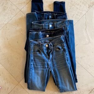 Bundle of five, American Eagle Jeans size 00